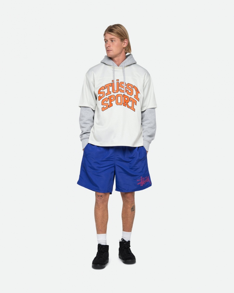 Stussy Vizi Rövid Big Basic - Unisex Shorts Trunks Királykék | PHUER95418