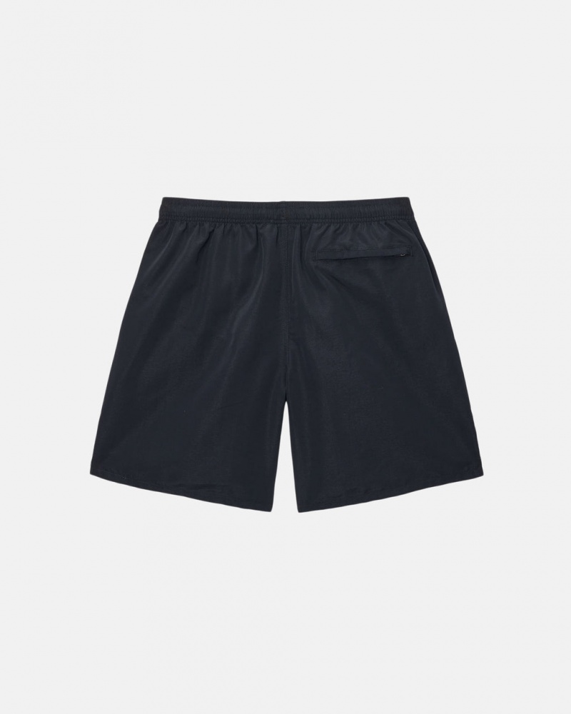 Stussy Vizi Rövid Big Basic - Unisex Shorts Trunks Fekete | HUEAH93945