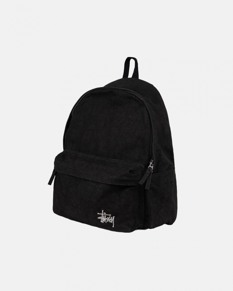 Stussy Vászon Backpack - Unisex Bags Fekete | SHUNY97042