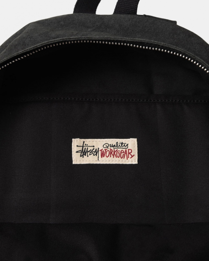 Stussy Vászon Backpack - Unisex Bags Fekete | SHUNY97042