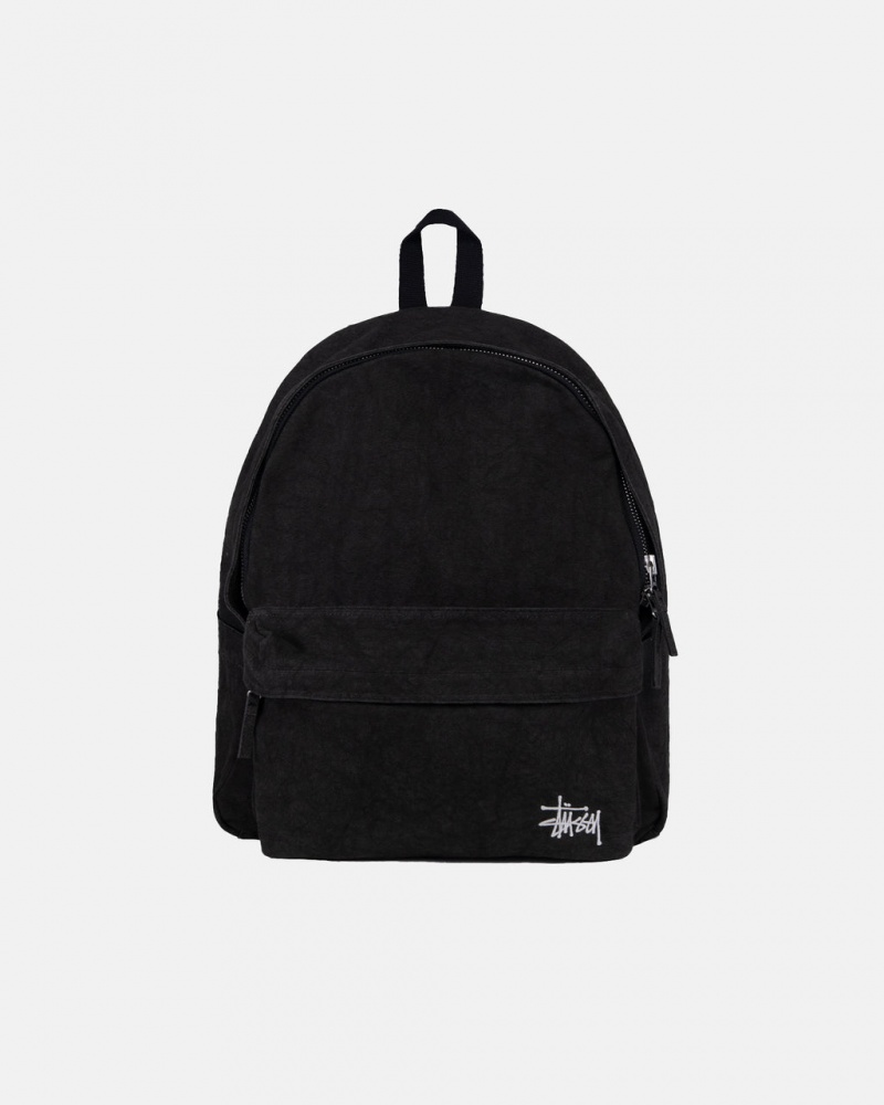 Stussy Vászon Backpack - Unisex Bags Fekete | SHUNY97042