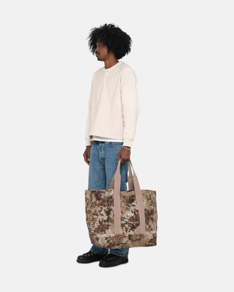 Stussy Vászon Extra Large Tote Bag - Unisex Bags Barna | ZHUNQ96136