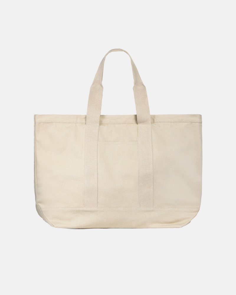 Stussy Vászon Extra Large Tote Bag - Unisex Bags Bézs | THUWZ14198