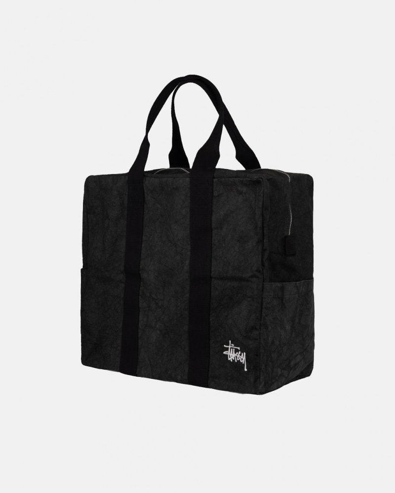 Stussy Vászon Flight Bag - Unisex Bags Fekete | HUCIF90905