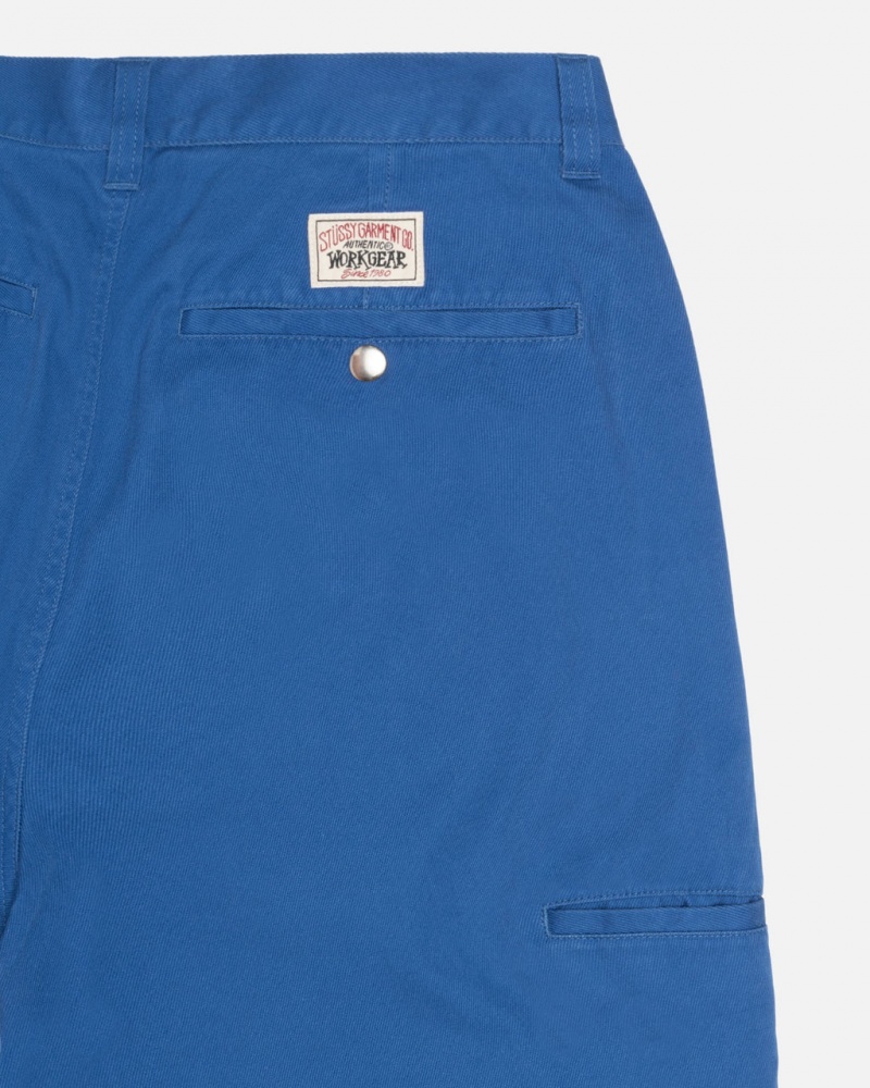 Stussy Workgear Trouser Twill - Unisex Jeans Pants Királykék | XHUBH55397