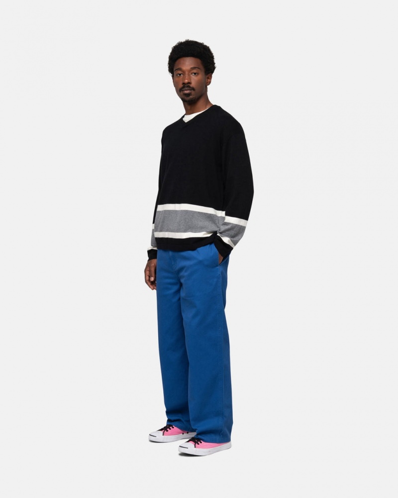 Stussy Workgear Trouser Twill - Unisex Jeans Pants Királykék | XHUBH55397