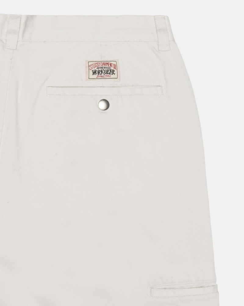 Stussy Workgear Trouser Twill - Unisex Pants Fehér | HUQAV59542