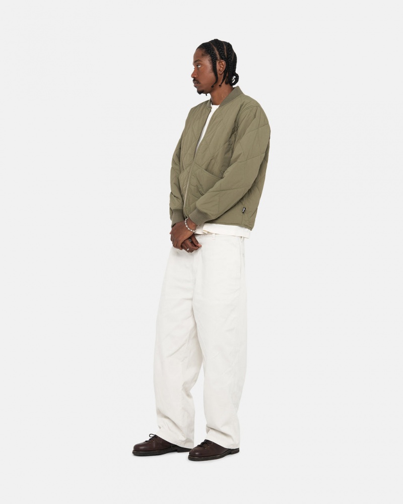 Stussy Workgear Trouser Twill - Unisex Pants Fehér | HUQAV59542