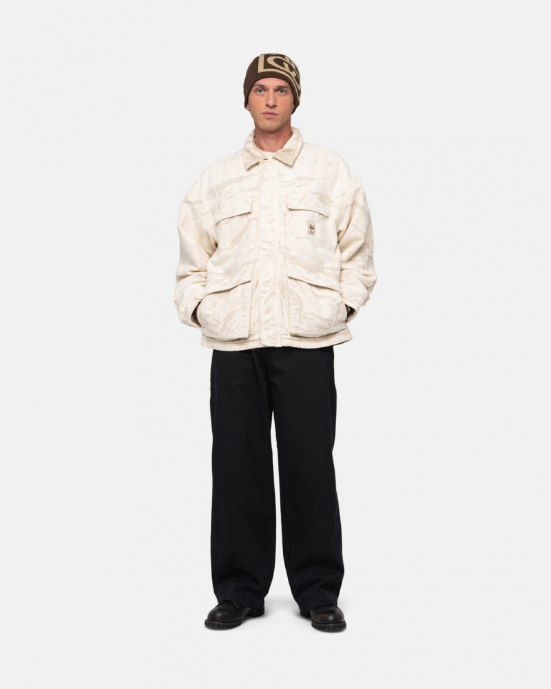 Stussy Workgear Trouser Twill - Unisex Pants Fekete | ZHUNQ57017