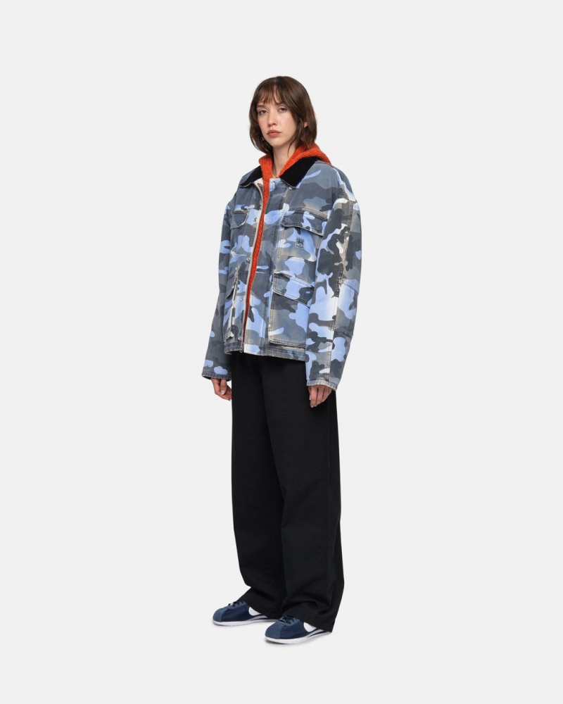 Stussy Workgear Trouser Twill - Unisex Pants Fekete | ZHUNQ57017