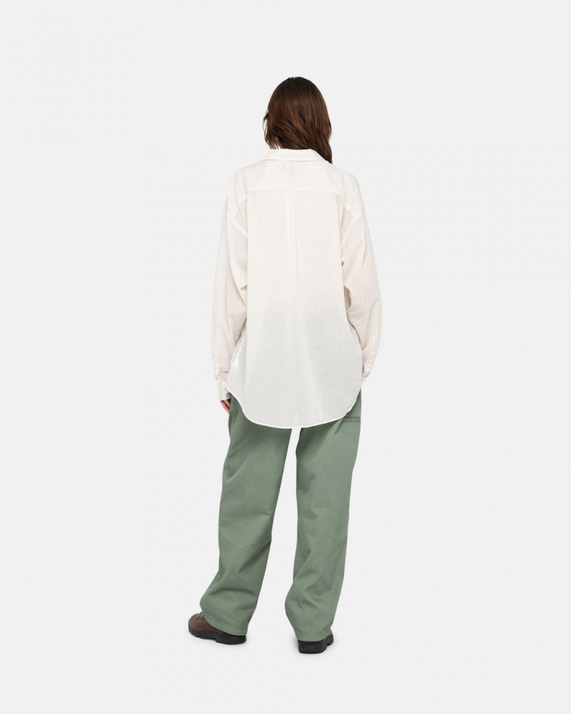 Stussy Workgear Trouser Twill - Unisex Pants Zöld | AHUWC93757