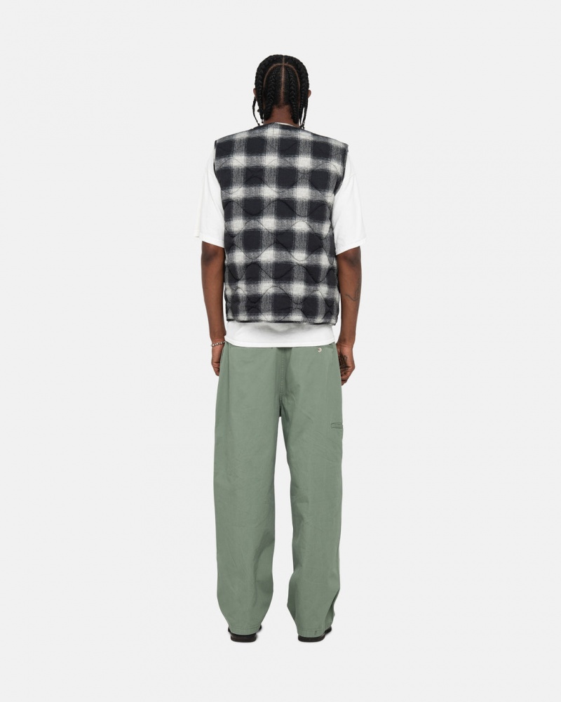 Stussy Workgear Trouser Twill - Unisex Pants Zöld | AHUWC93757