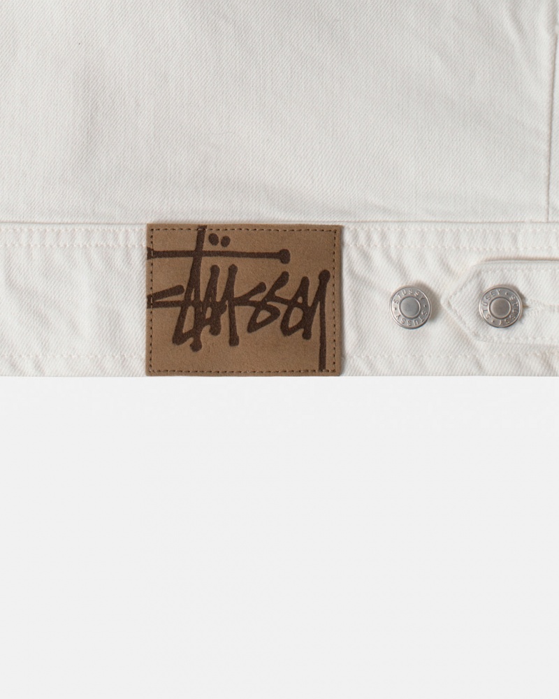 Stussy Zip Munka Jacket Overdyed - Unisex Jackets Bézs | ZHUMJ68752